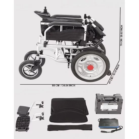 Electric Power Folding Lightweight Battery Operated Wheelchair 47999
